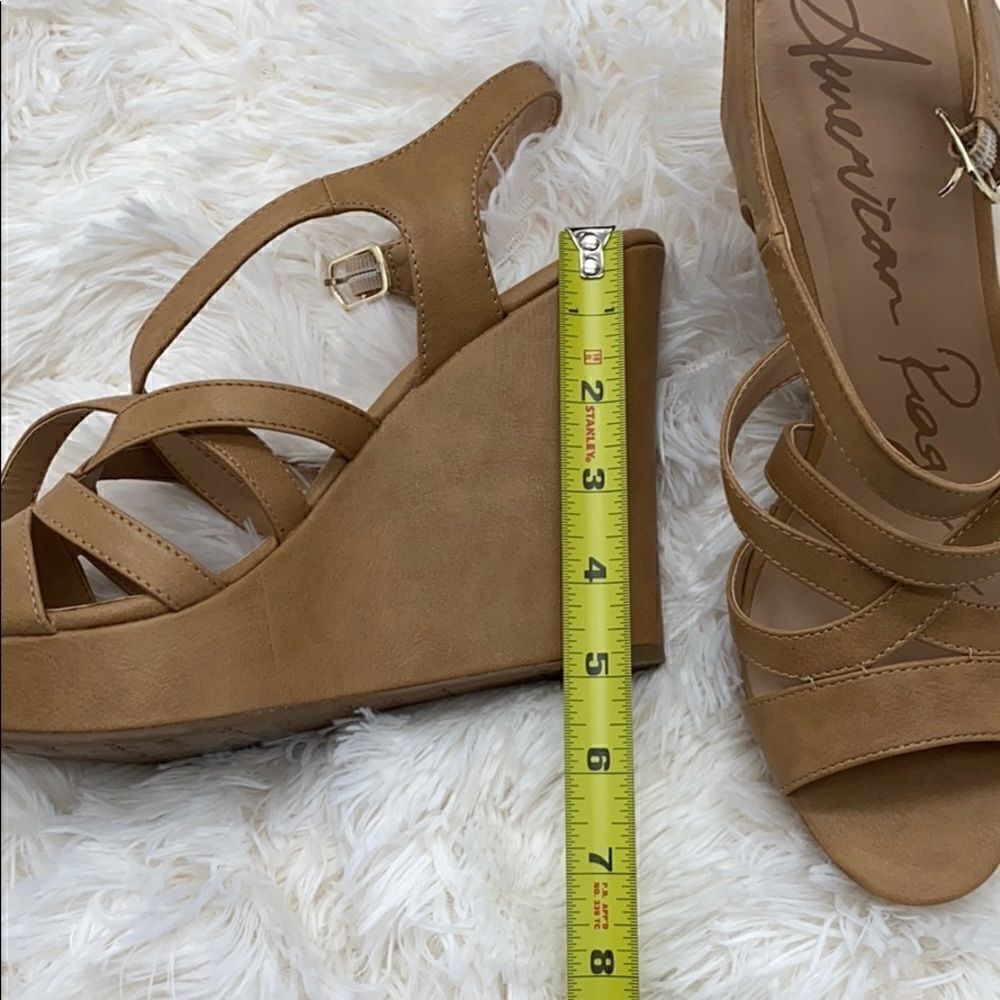 Brand new America rag wedge Sandals - Picture 2 of 3